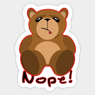 Nope Bear Sticker